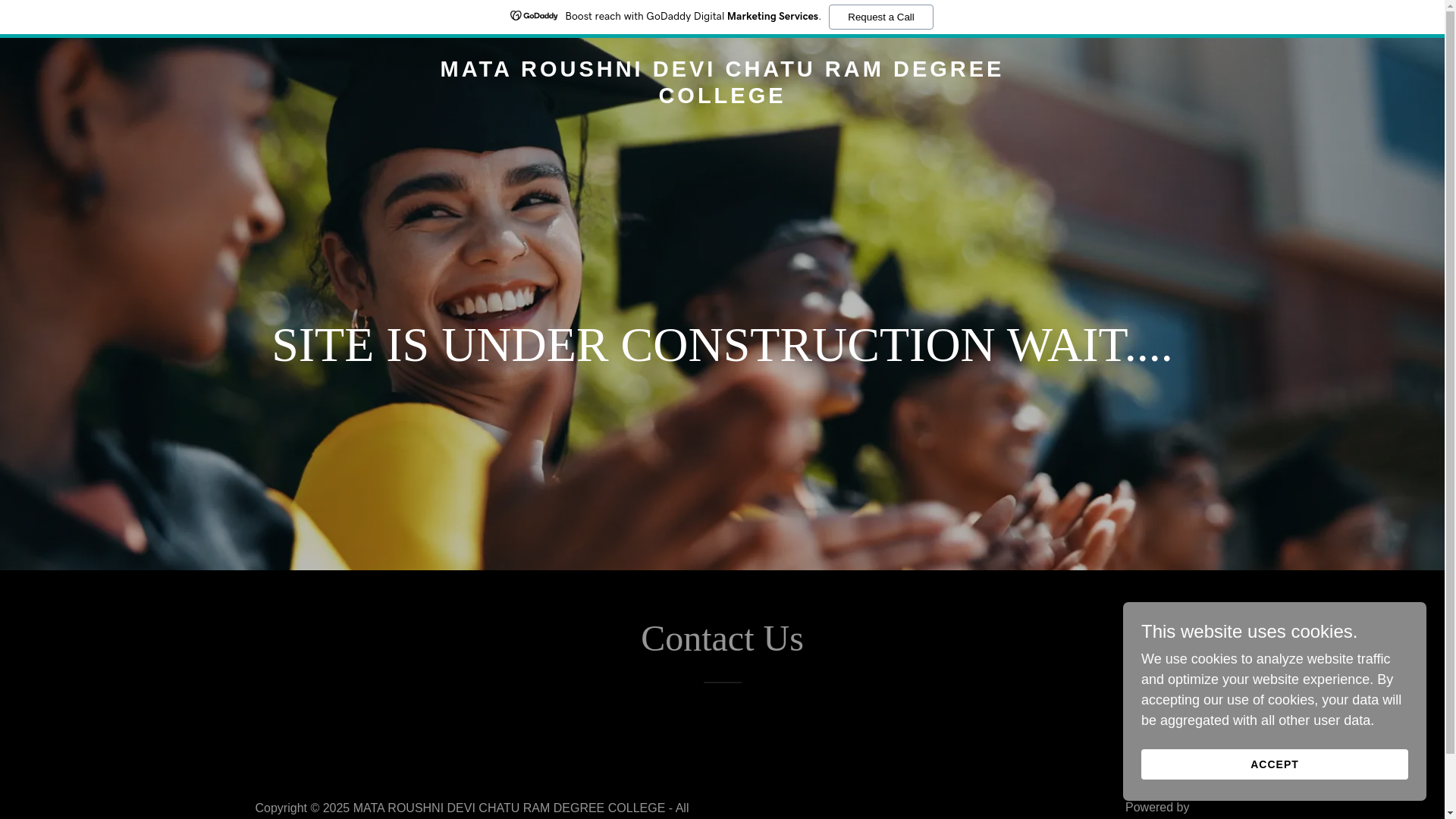 website screenshot of https://mrdcrdegree.college/