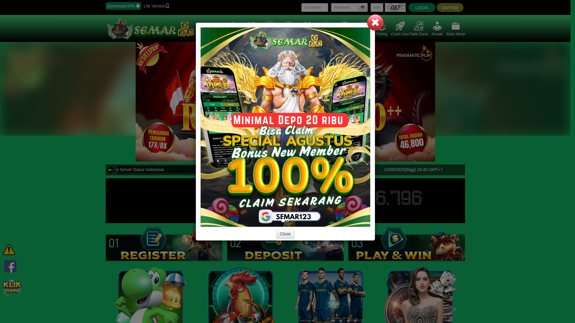 website screenshot of https://tegarsamuel.online/