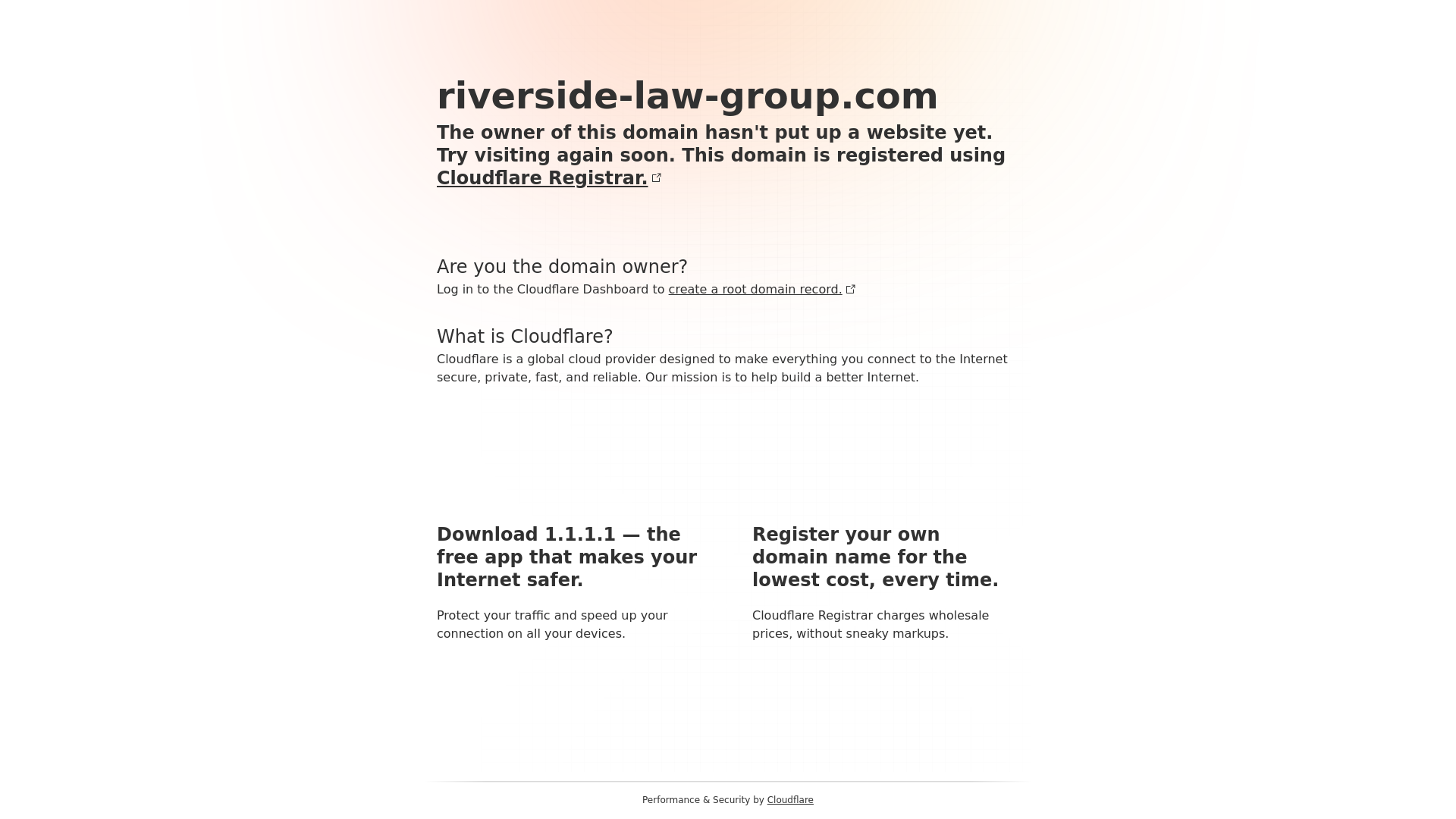 website screenshot of https://riverside-law-group.com/