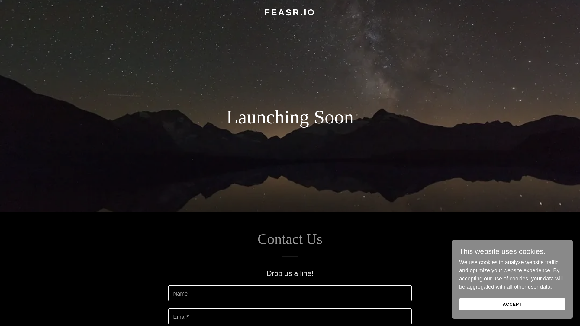 website screenshot of https://feasr.io/