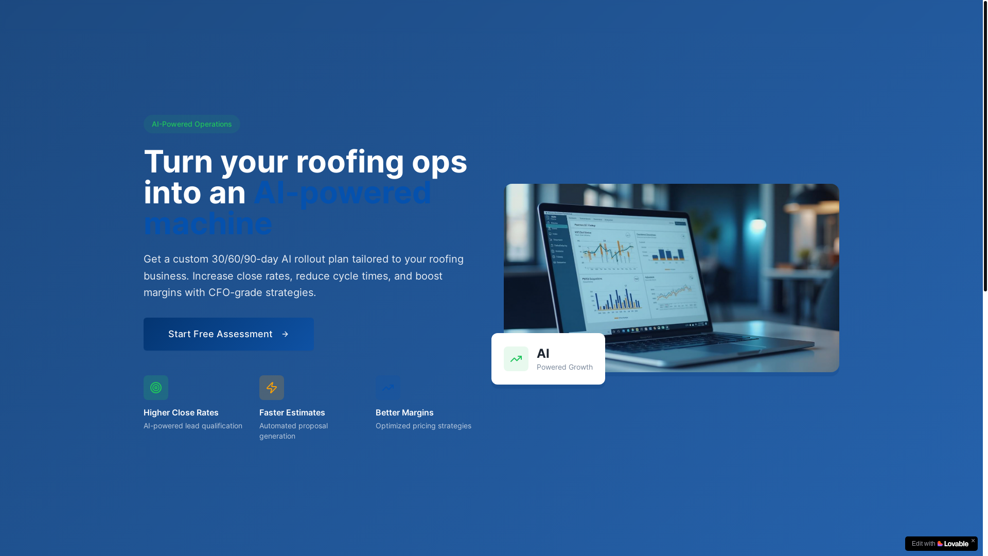 website screenshot of https://roof-ai-playbook.com/
