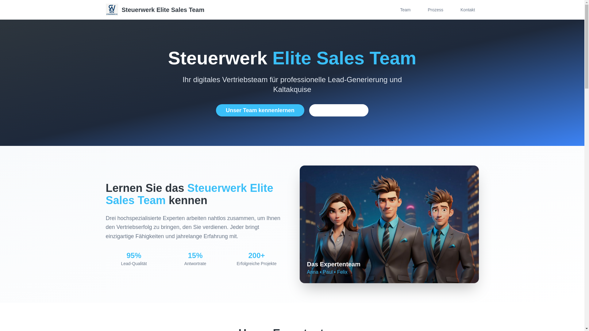 website screenshot of https://elite-sales-team.de/