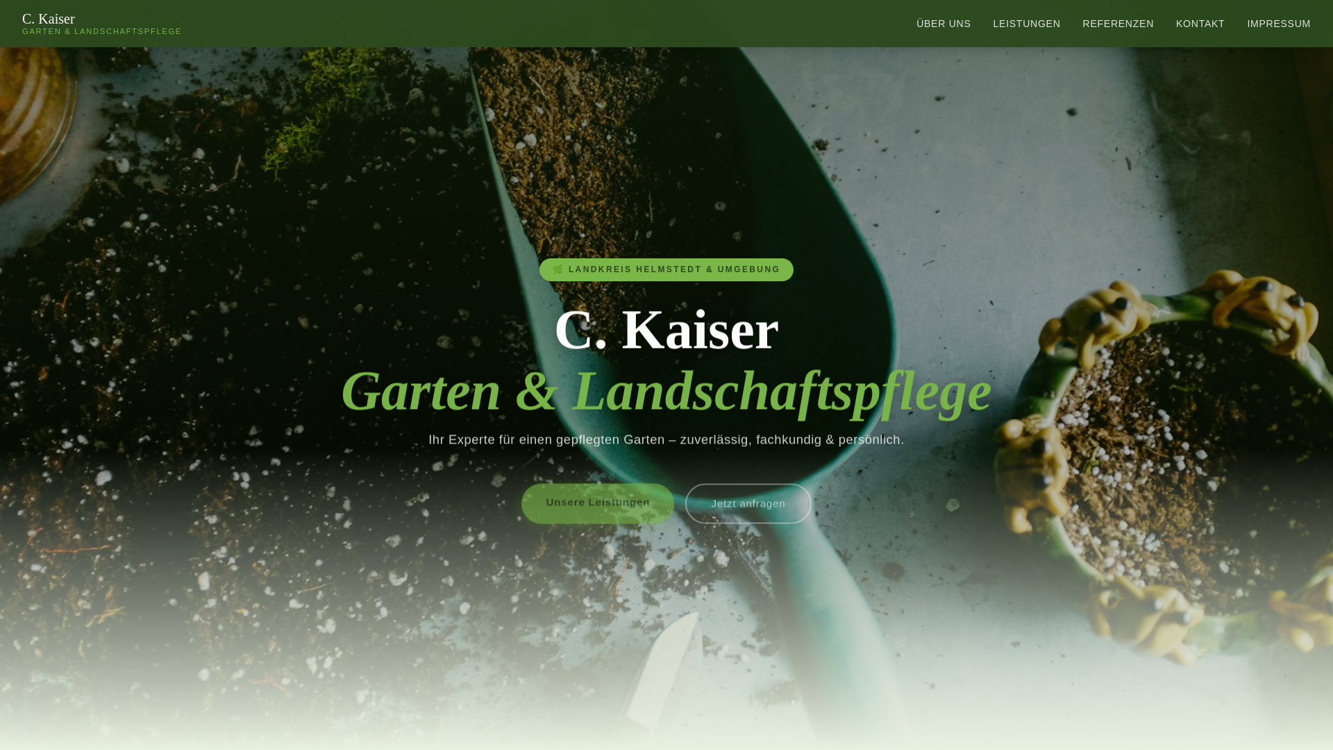 website screenshot of https://ckaiser-garten.de/