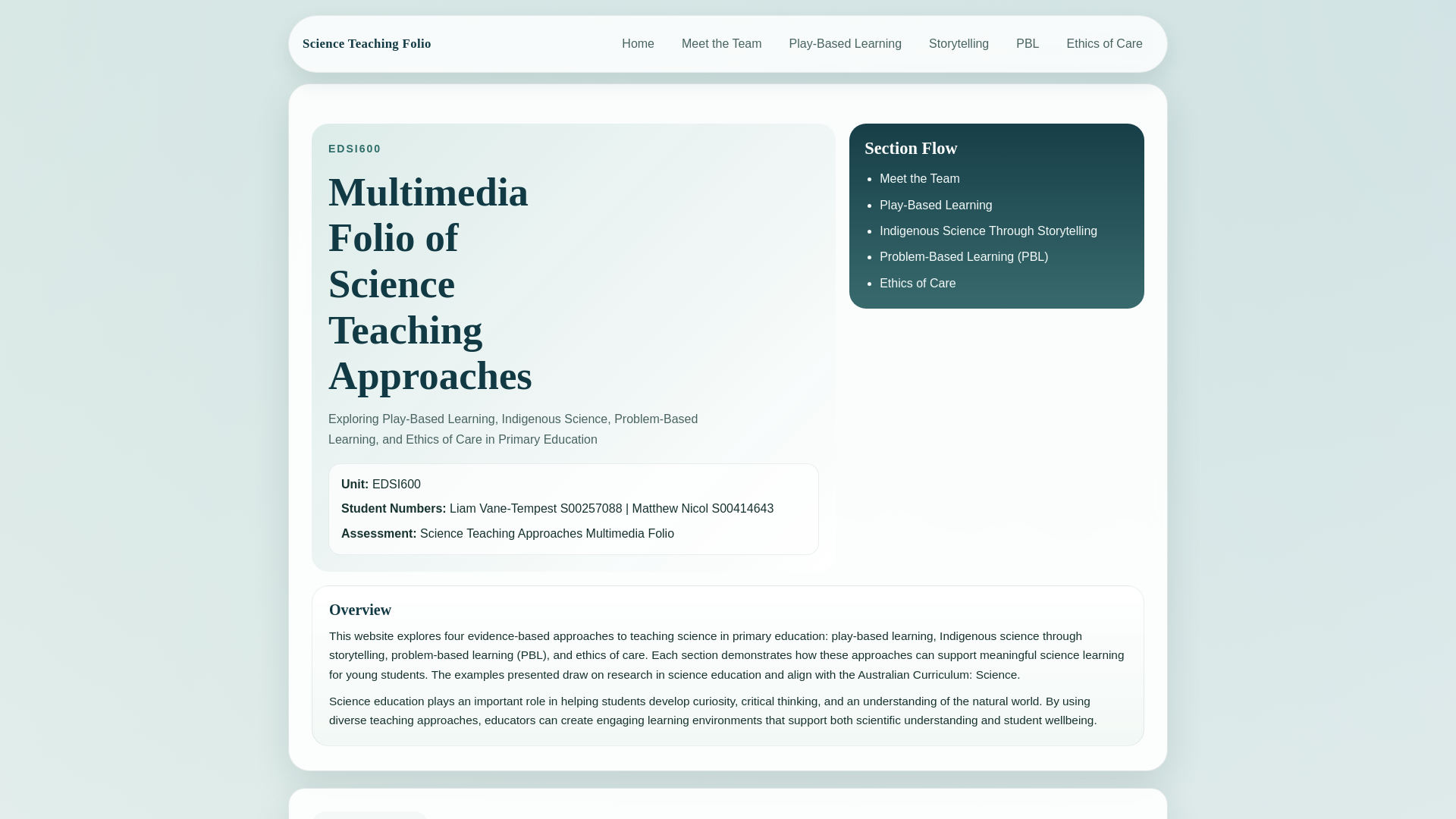 website screenshot of https://acusciencefolio.com/
