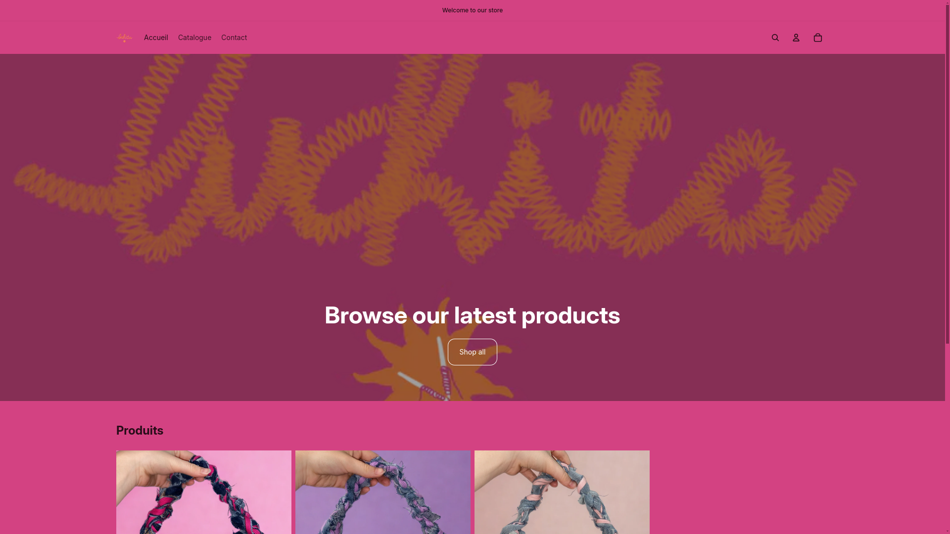 website screenshot of https://luchita.store/