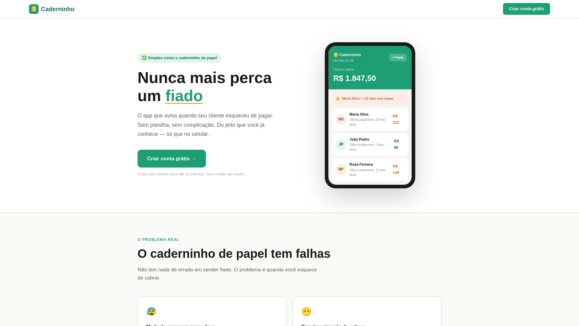 website screenshot of https://seucaderninho.com/