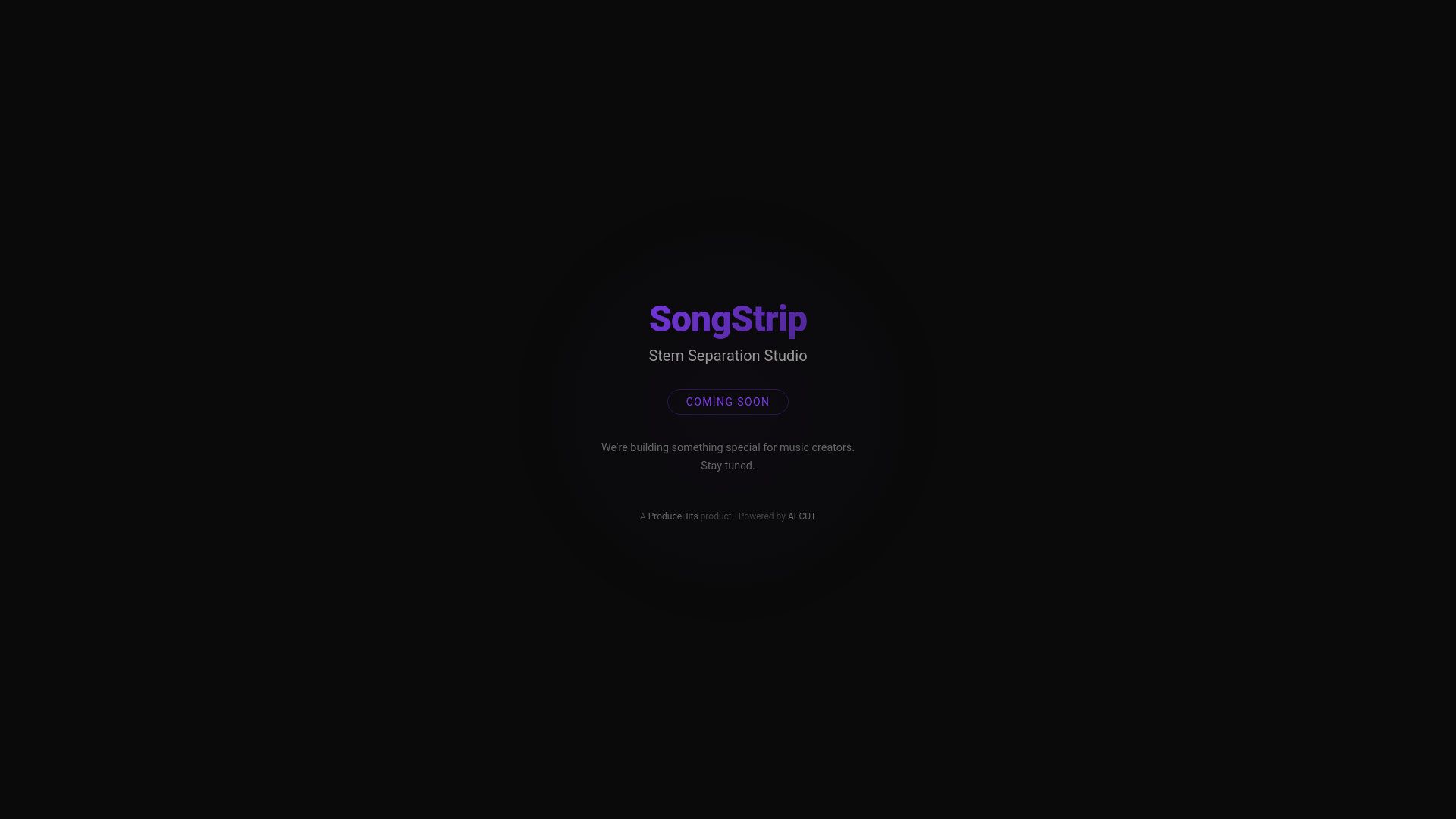 website screenshot of https://songstrip.com/
