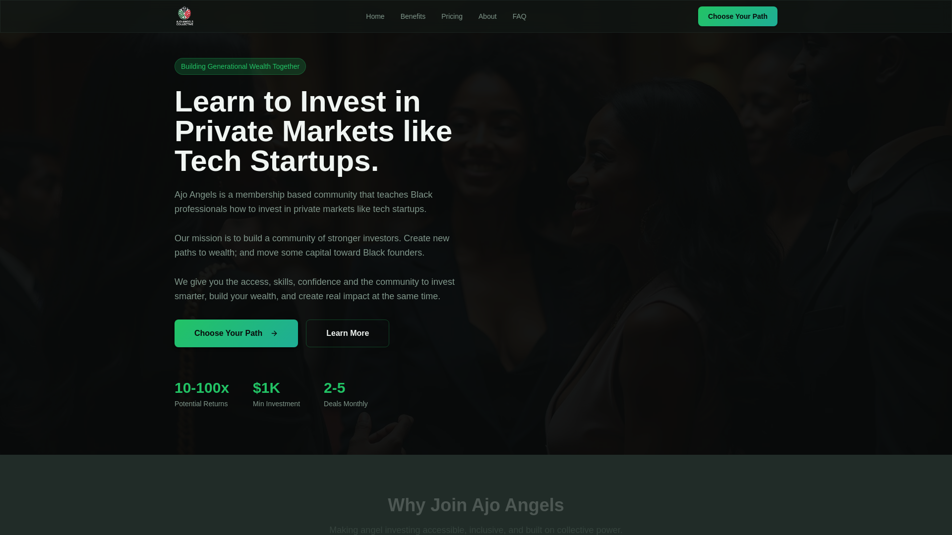 website screenshot of https://masterclassajoangels.com