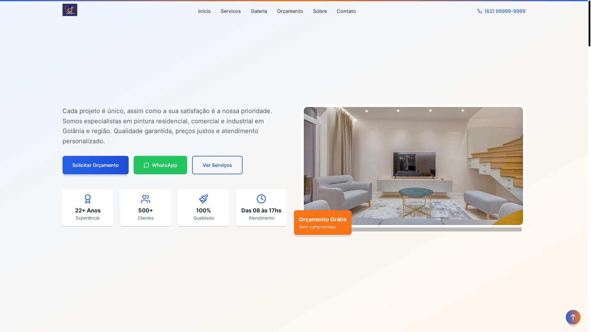 website screenshot of https://pinturasrenovatos.com.br/