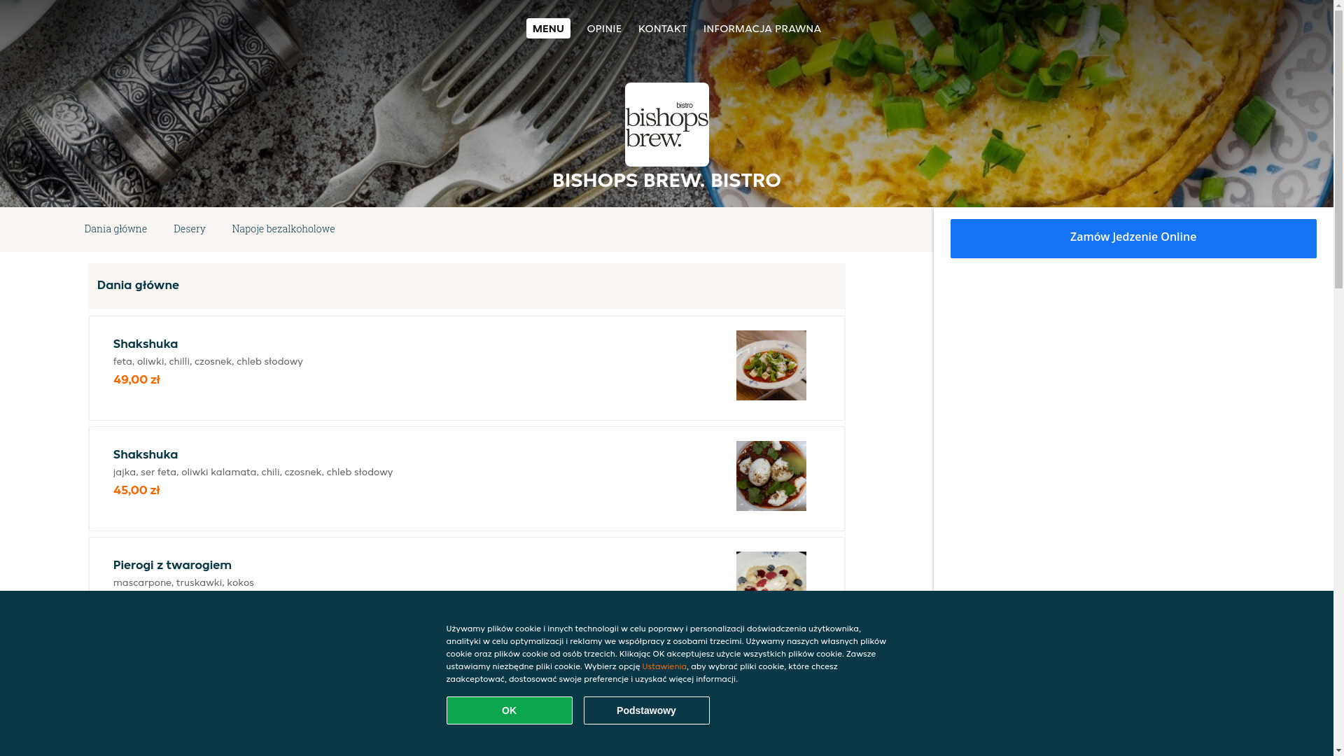 website screenshot of https://bishops-brew-bistro-warszawa.pl/