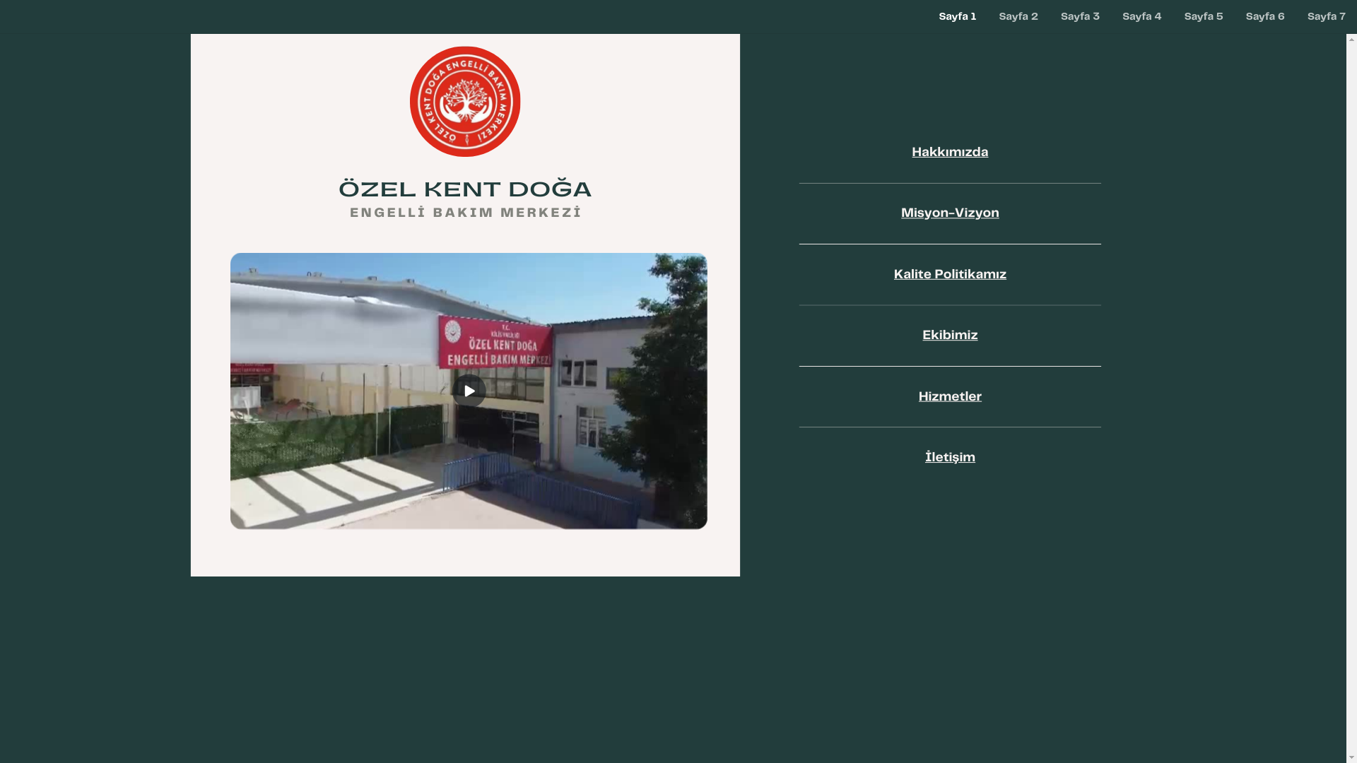 website screenshot of https://kentdogabakimmerkezi.com/
