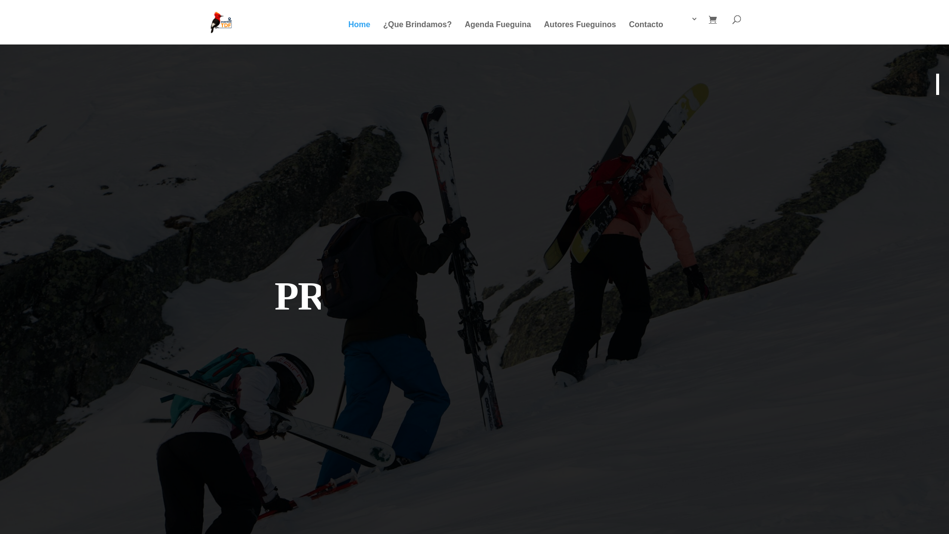 website screenshot of https://eventostdf.com.ar