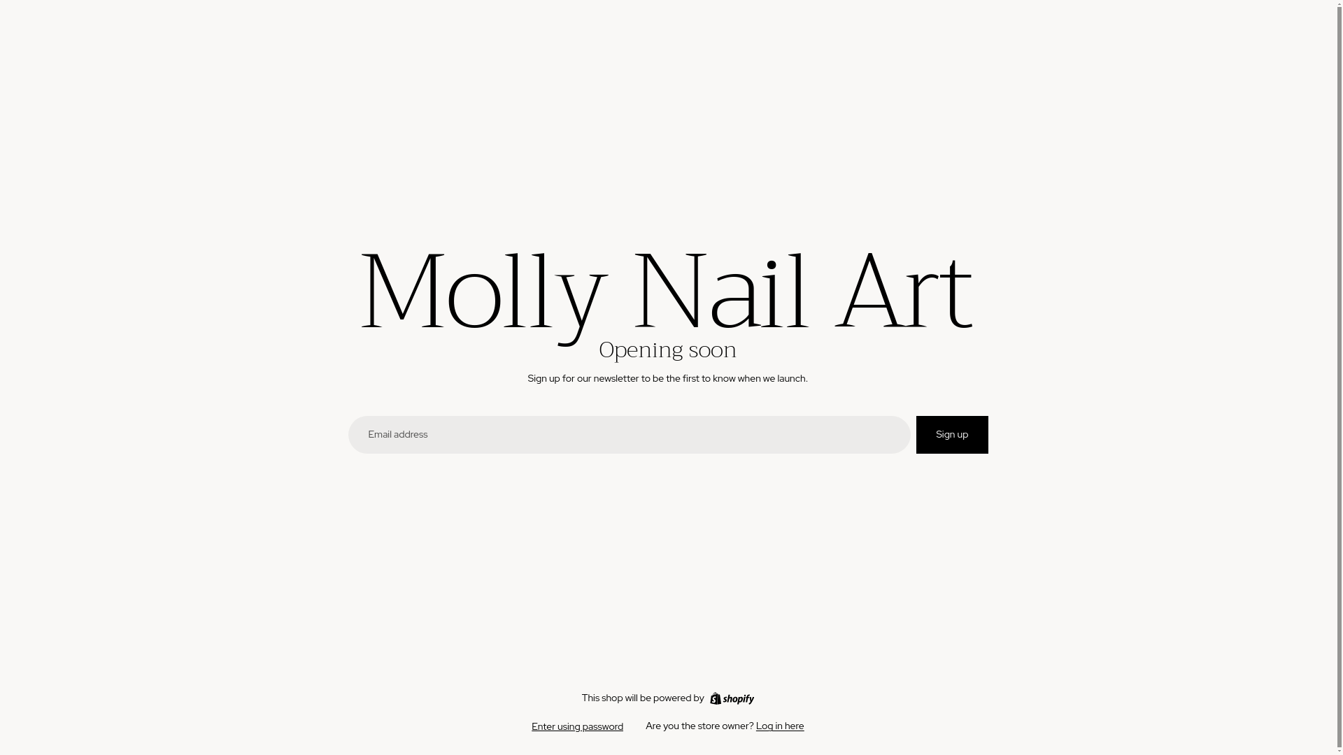 website screenshot of https://mollynailart.com/