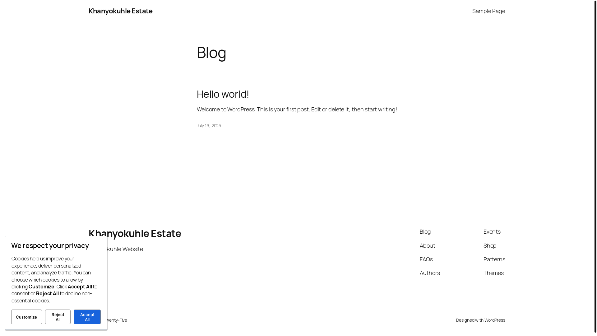 website screenshot of https://khanyokuhle.capetown/