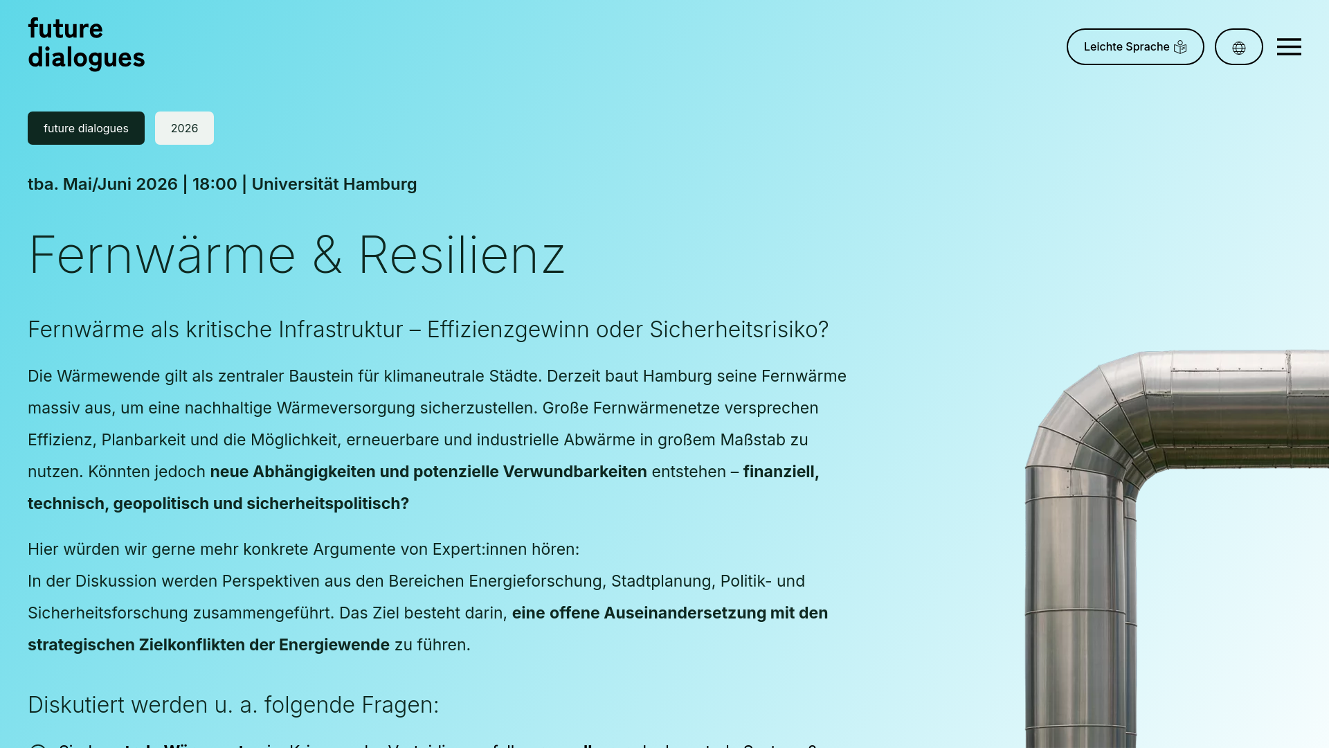 website screenshot of https://future-dialogues.de