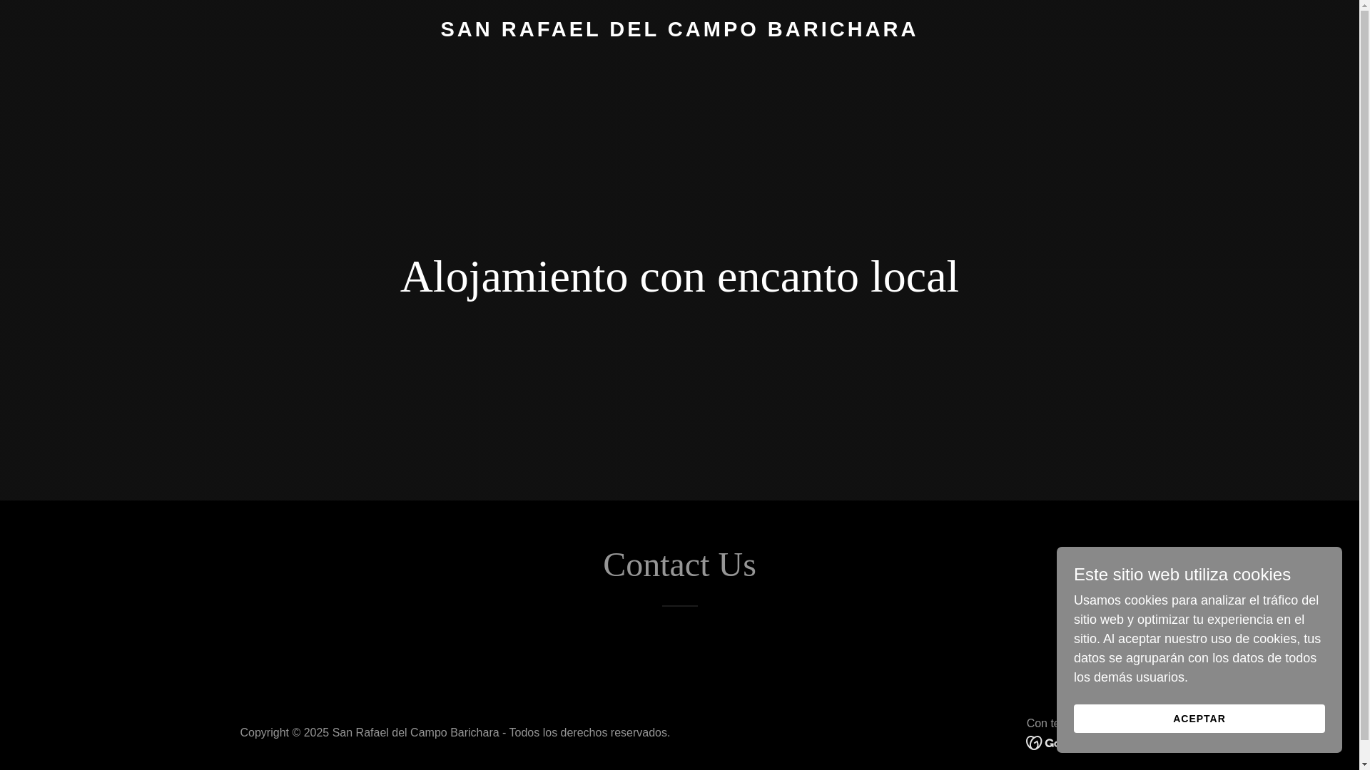 website screenshot of https://sanrafaeldelcampobarichara.com/