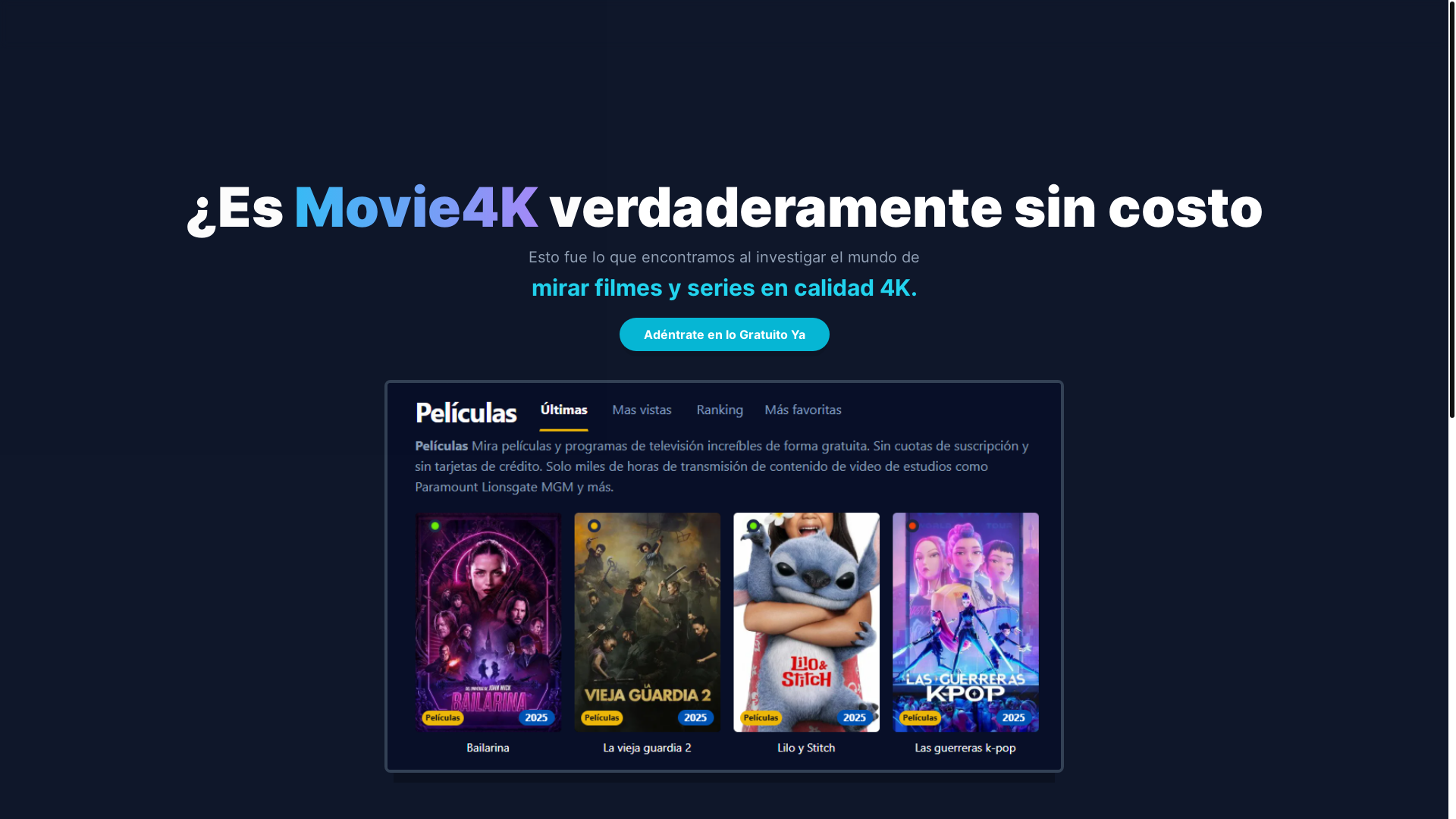 website screenshot of https://movie4k-p4ry.pages.dev/