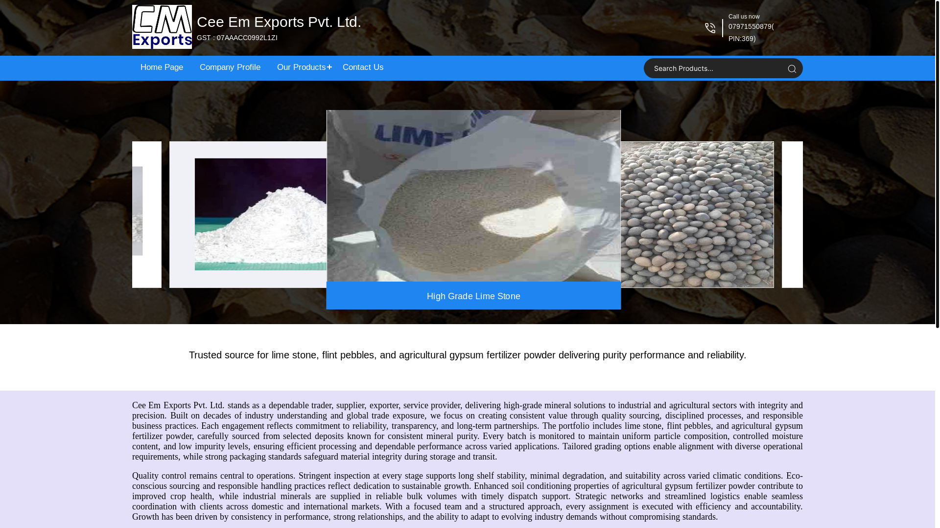 website screenshot of https://ceeemexports.net/