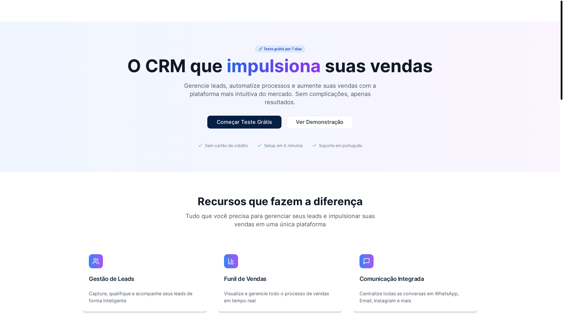 website screenshot of https://steicrm.com.br/