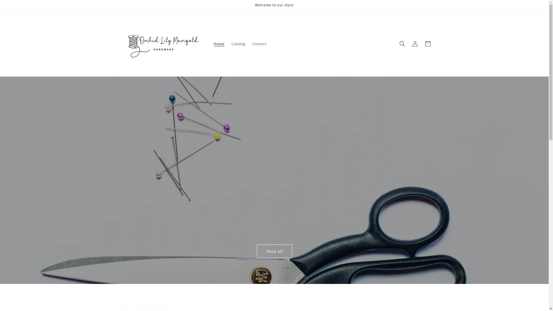 website screenshot of https://orchidlilymarigold.com/