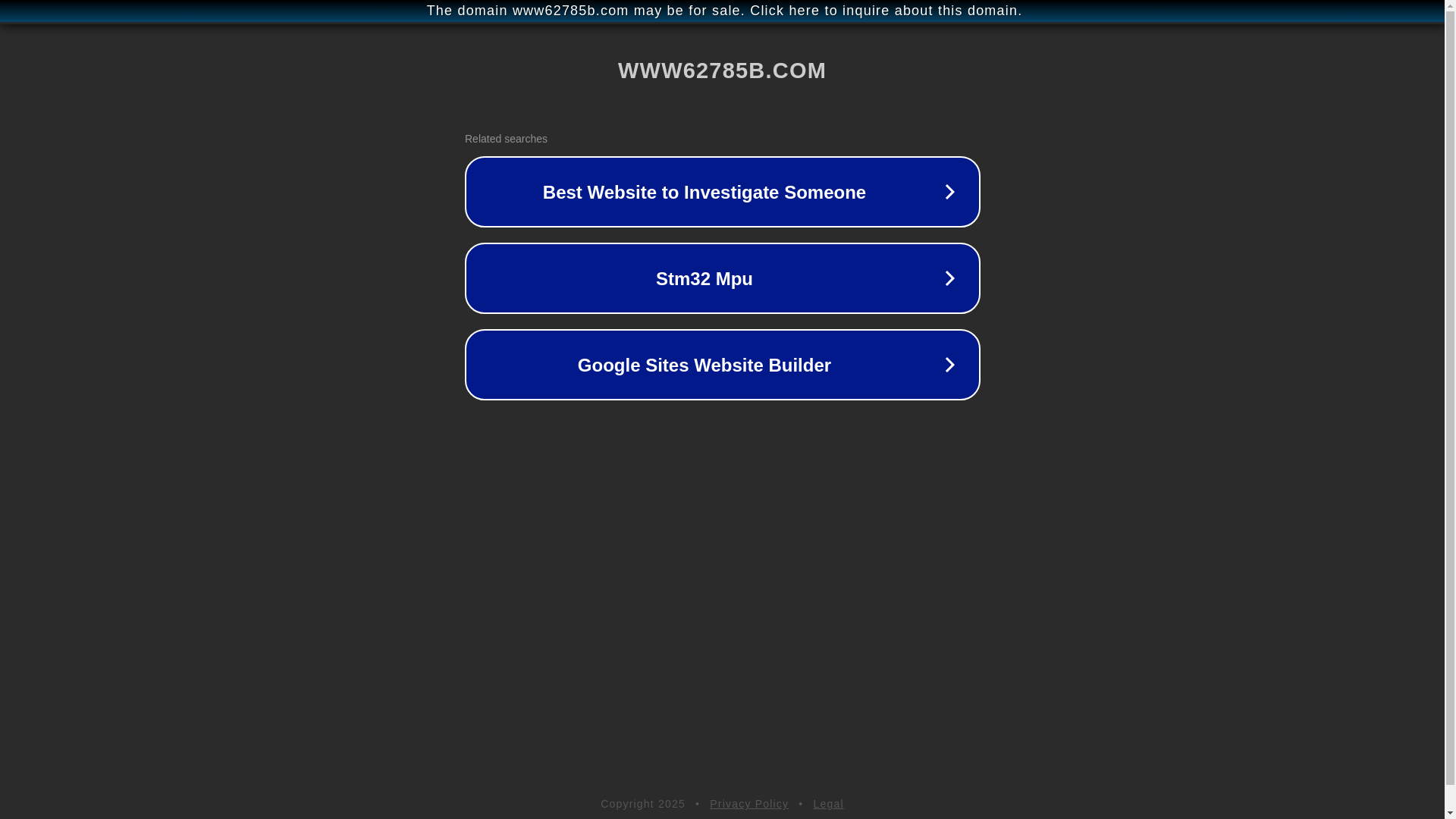 website screenshot of https://www62785b.com