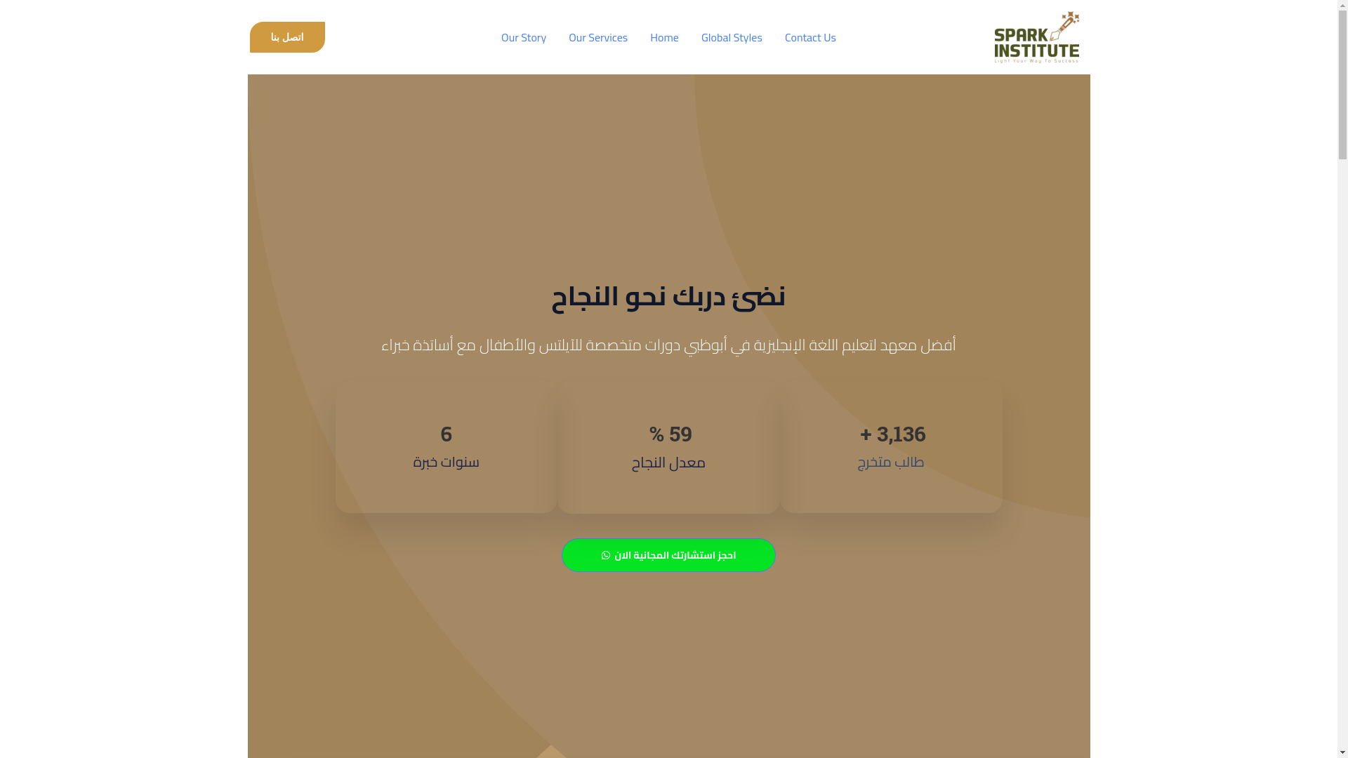 website screenshot of https://sparkinstituteads.com/