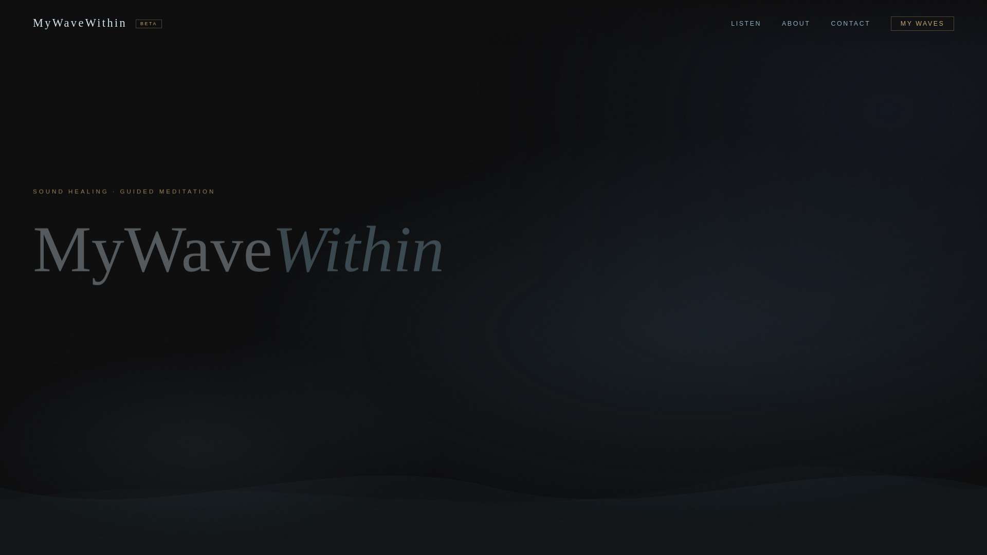 website screenshot of https://mywavewithin.com/