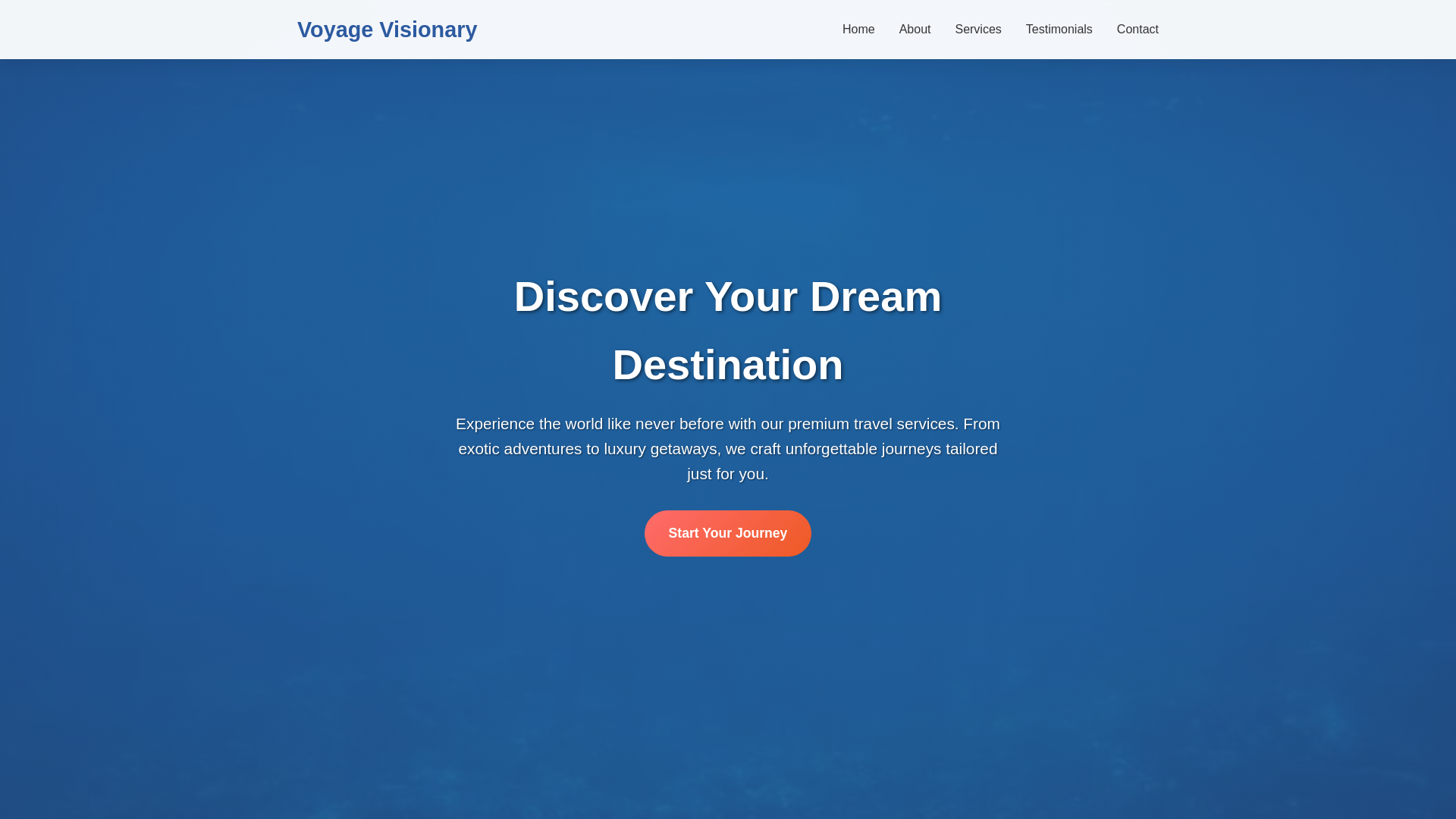 website screenshot of https://voyagevisionary.click/