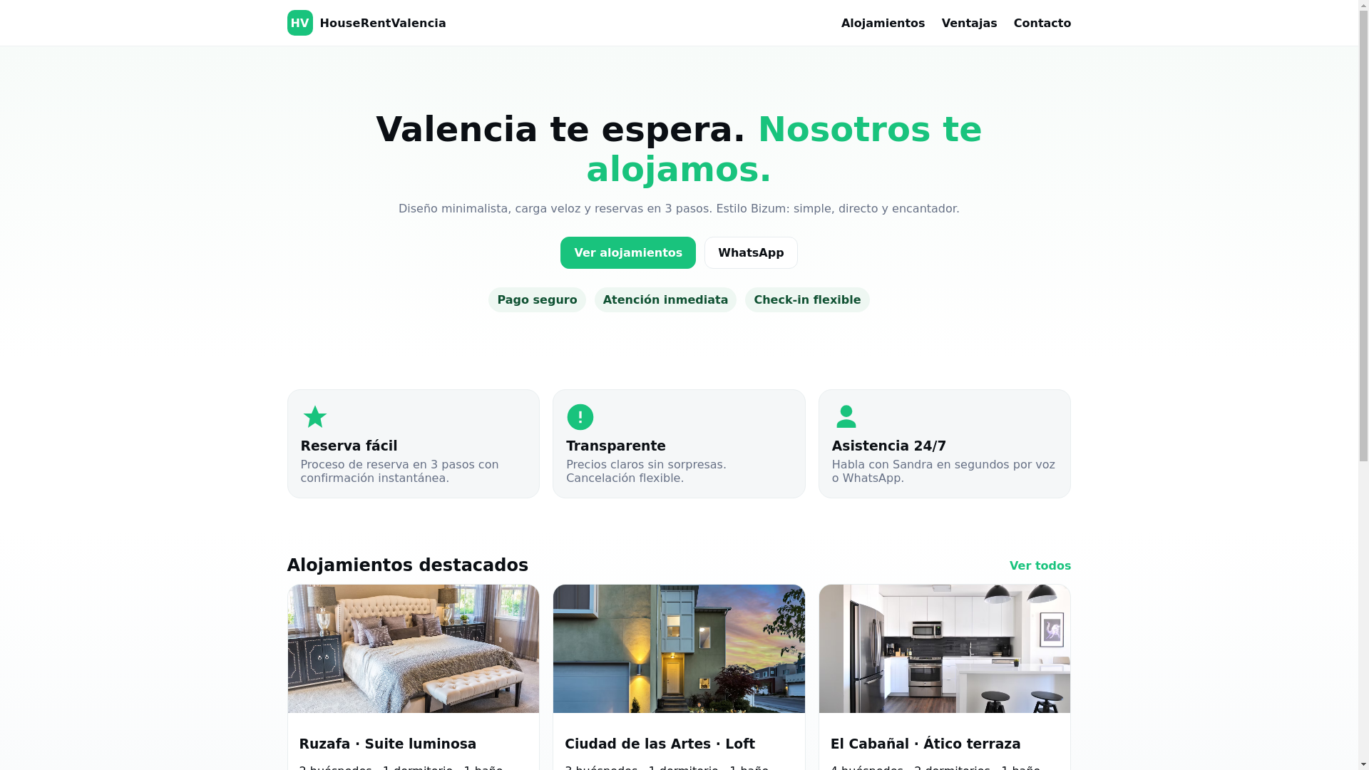 website screenshot of https://houserentvalencia.com/