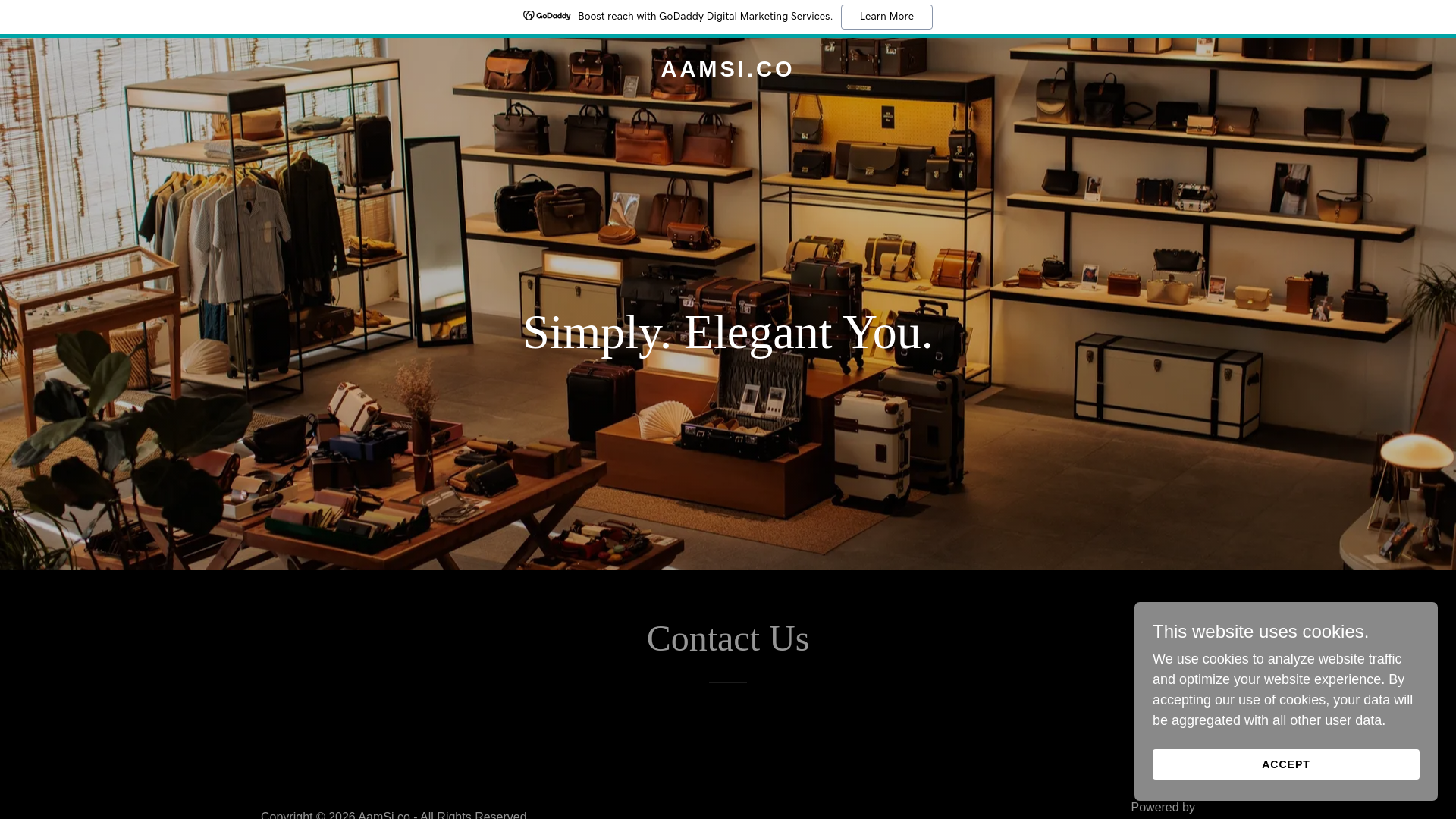 website screenshot of https://aamsi.co/