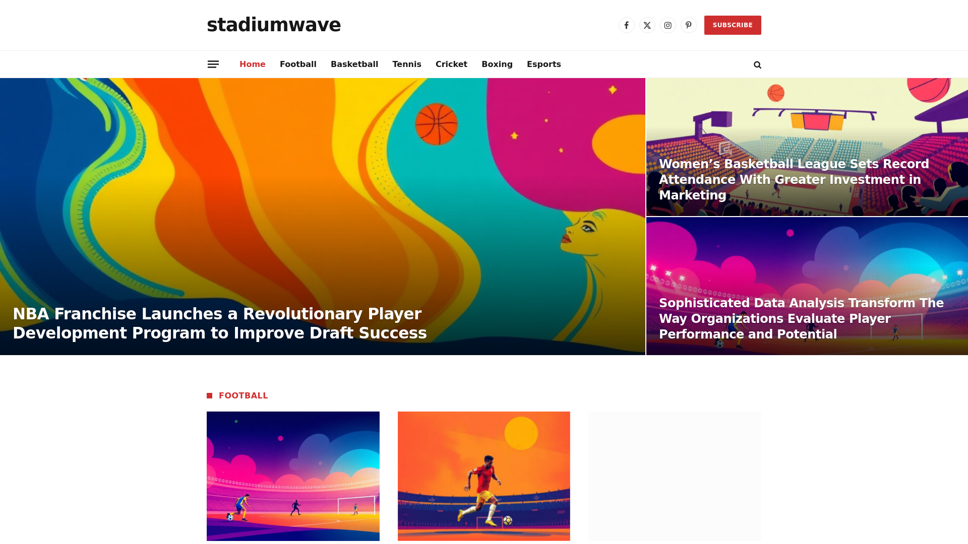 website screenshot of https://stadiumwave.co.uk/