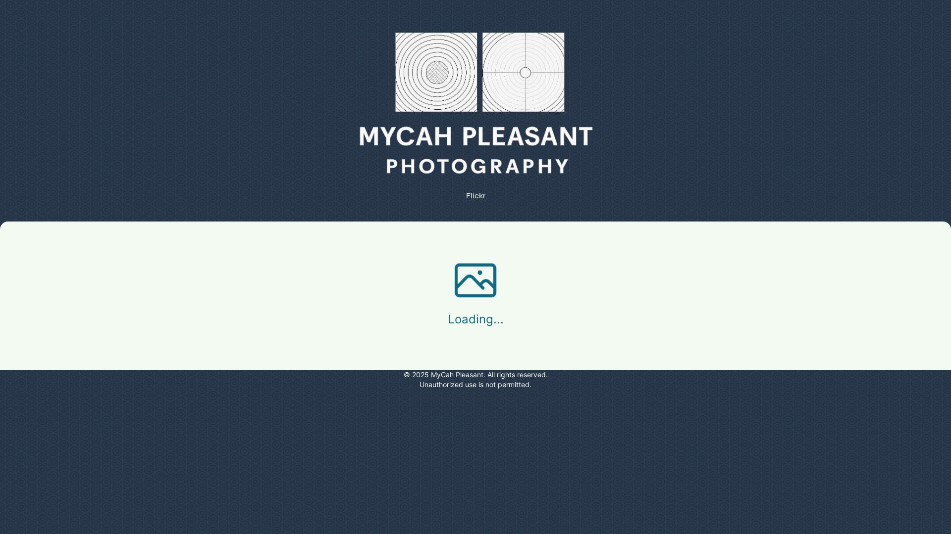 website screenshot of https://mycahpleasantphotography.net/