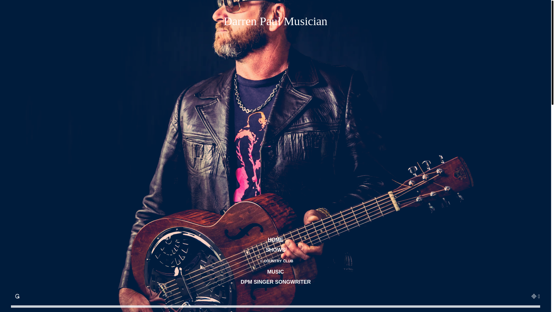 website screenshot of https://darrenpaulmusician.com/