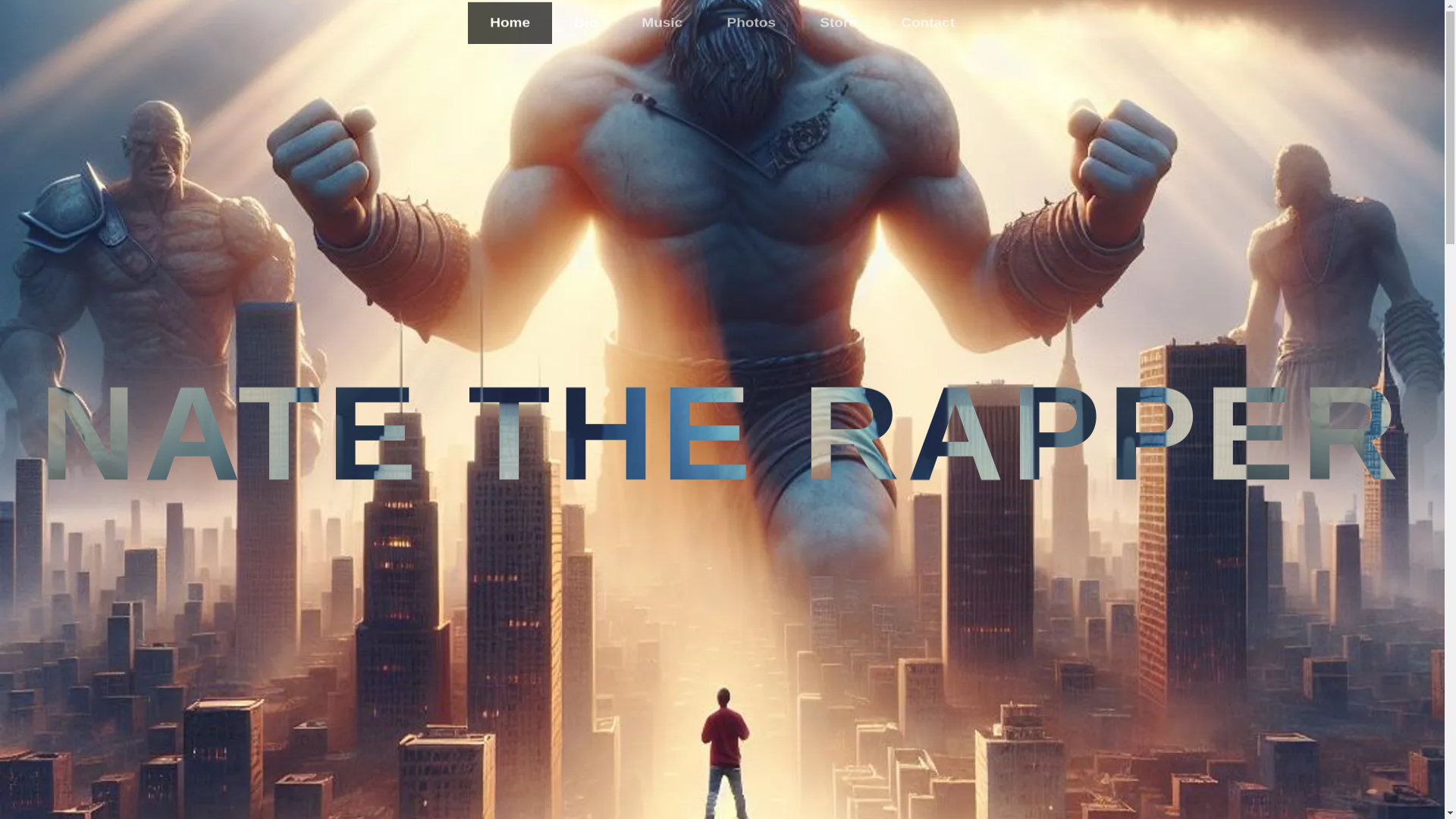 website screenshot of https://natetherapper.com/