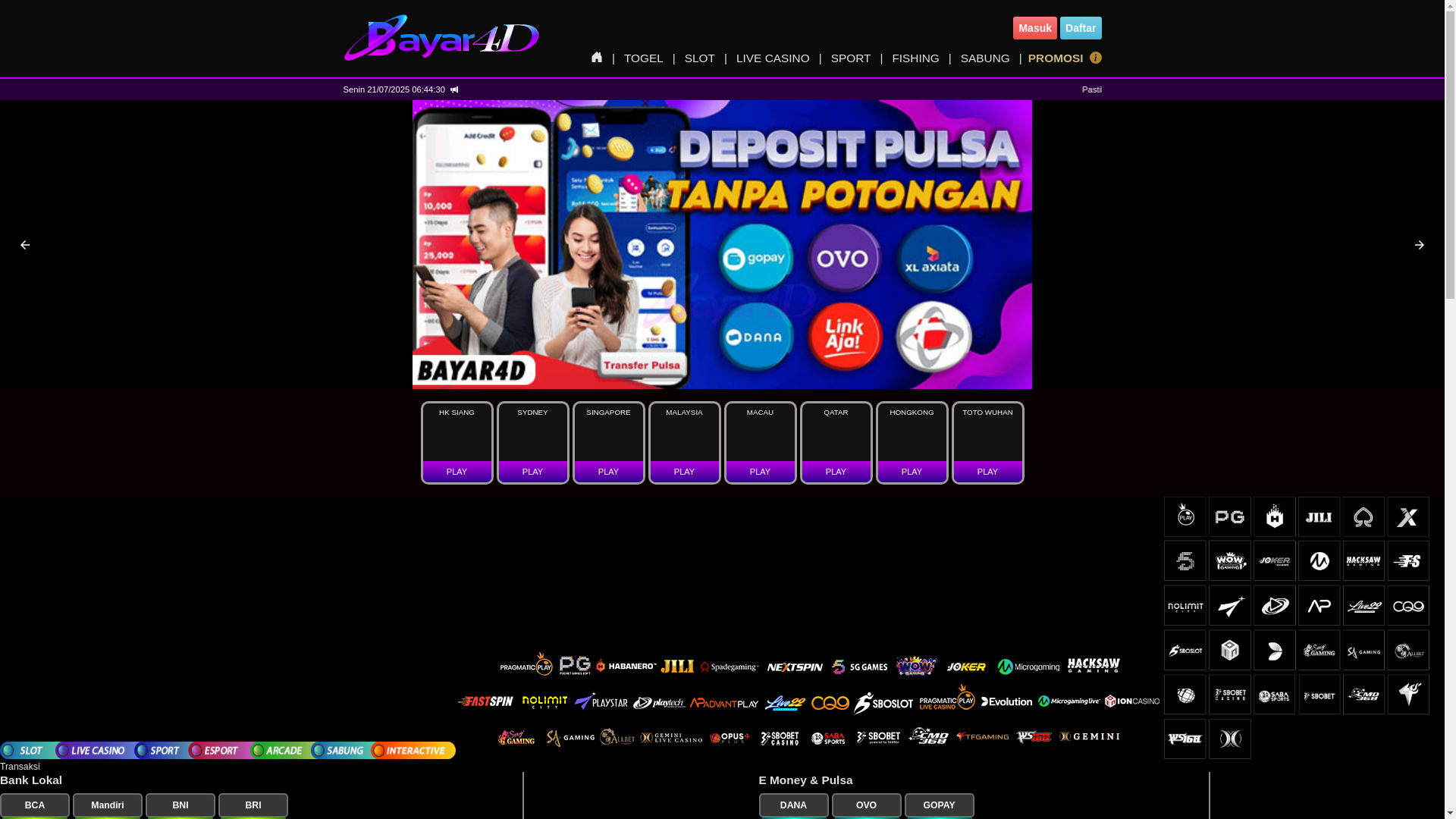 website screenshot of https://pastibayar4d-cpj.pages.dev/