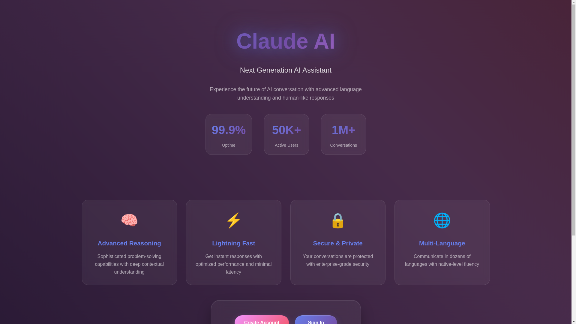 website screenshot of https://claude-ai-website.pages.dev/
