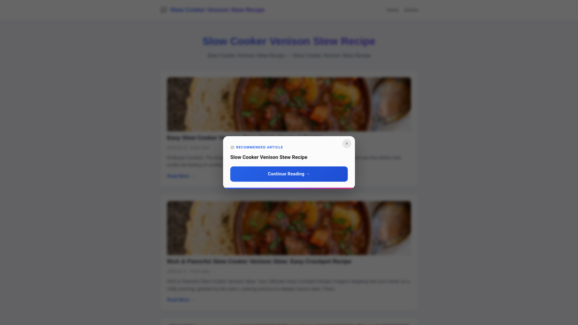website screenshot of https://slow-cooker-venison-stew-recipe.pages.dev/