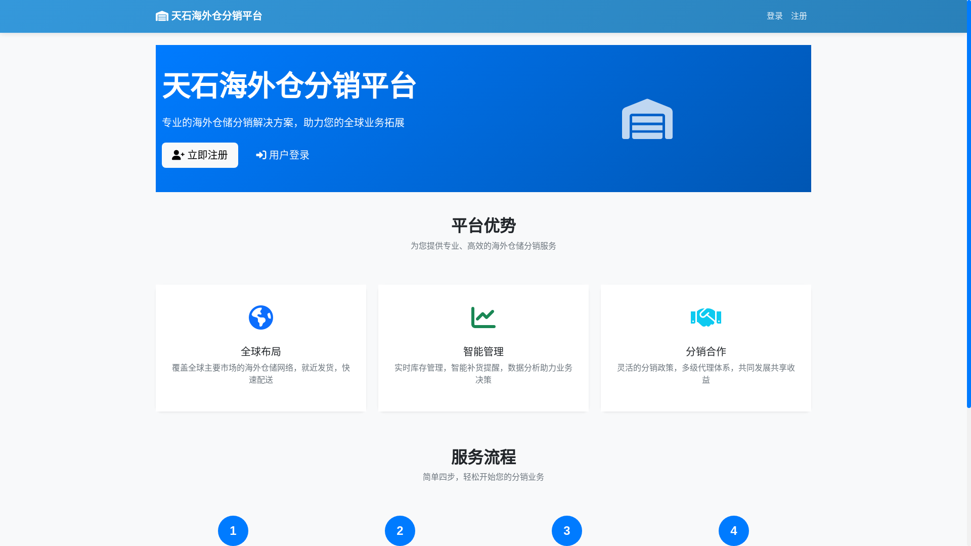website screenshot of https://tianshifx.com/