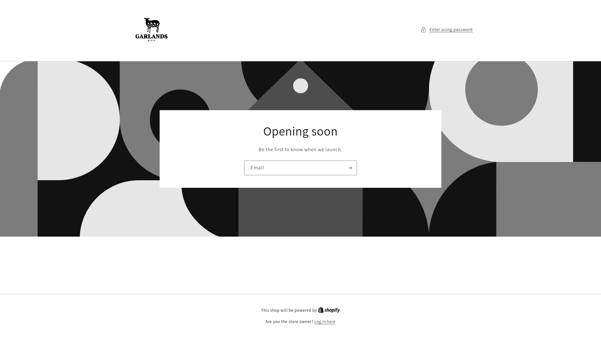 website screenshot of https://garlandsgifts.shop/