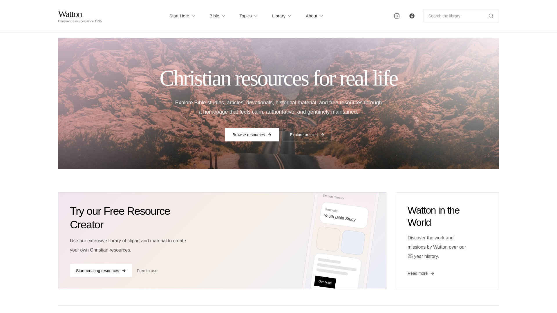 website screenshot of https://watton-mockup.pages.dev/