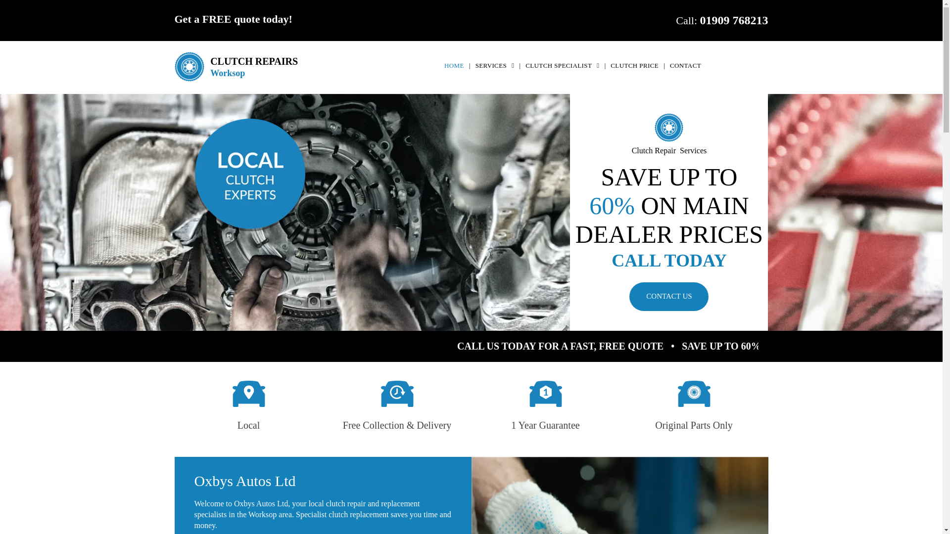 website screenshot of https://poclutchesworksop.co.uk/