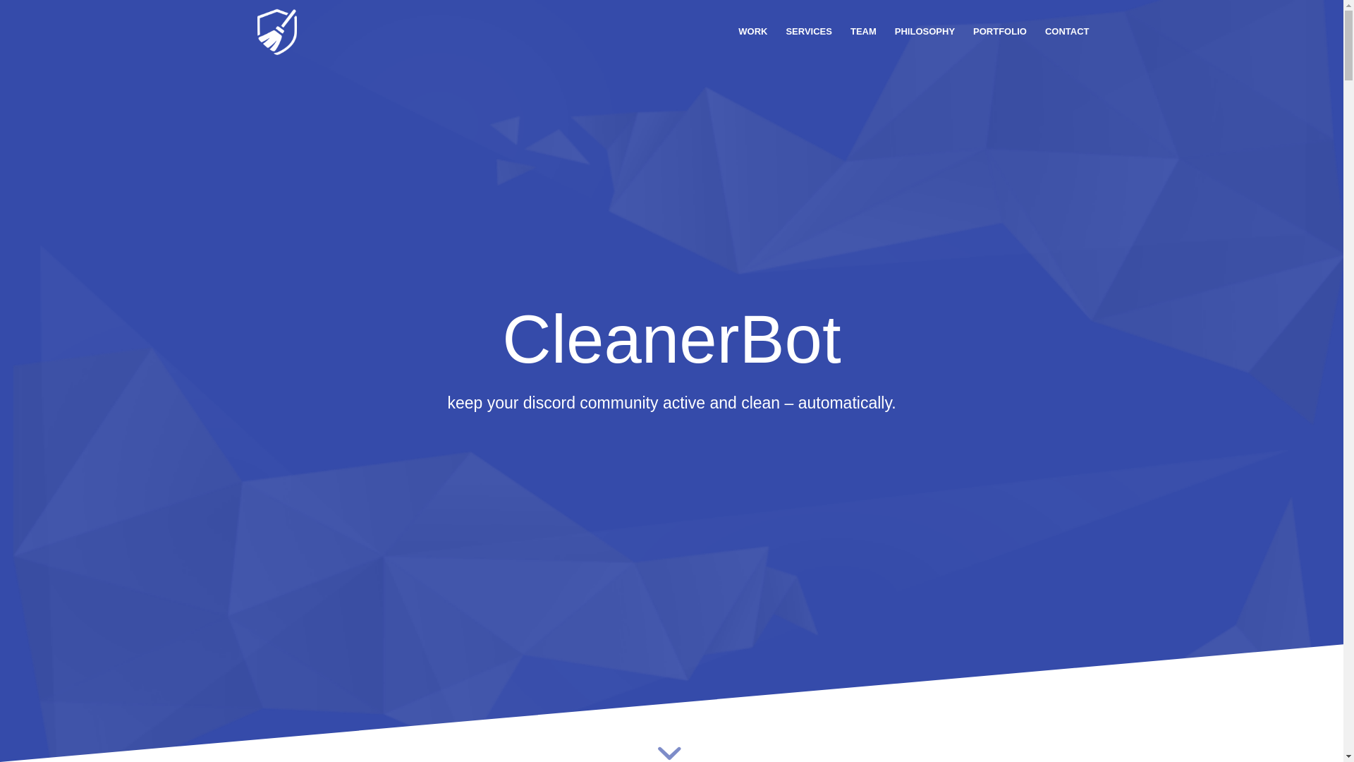 website screenshot of https://cleanerbot.eu/