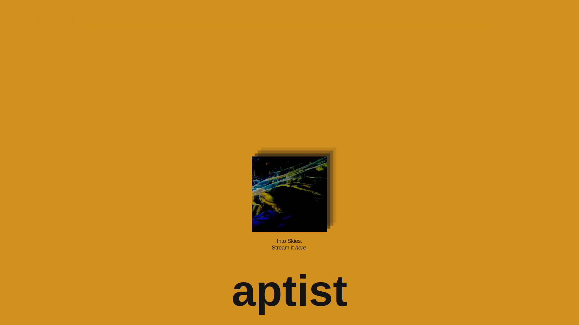website screenshot of https://aptistmusic.com/