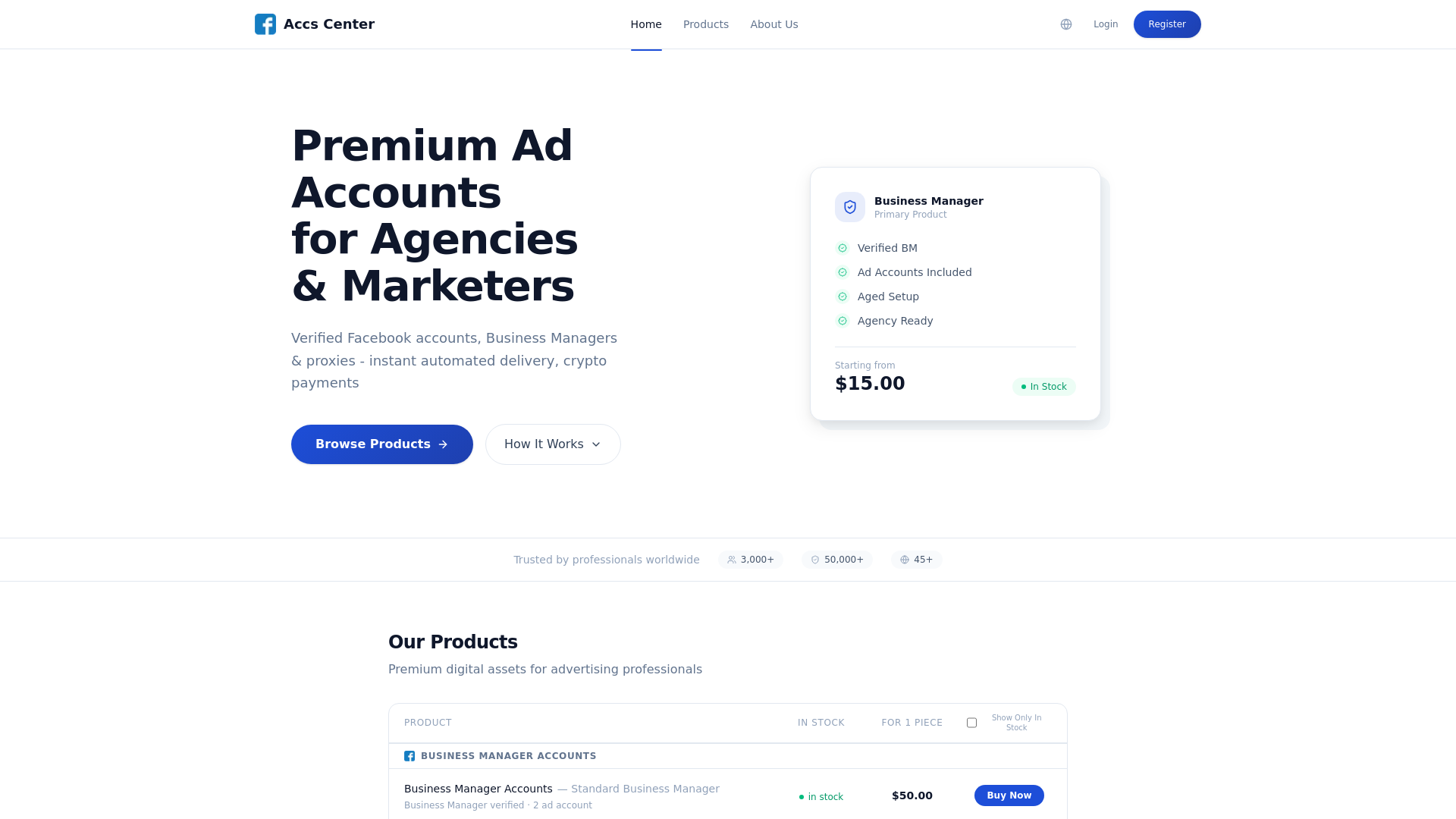 website screenshot of https://accs-center.com/