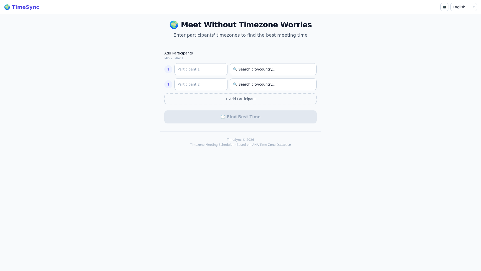 website screenshot of https://timesync-8db.pages.dev/
