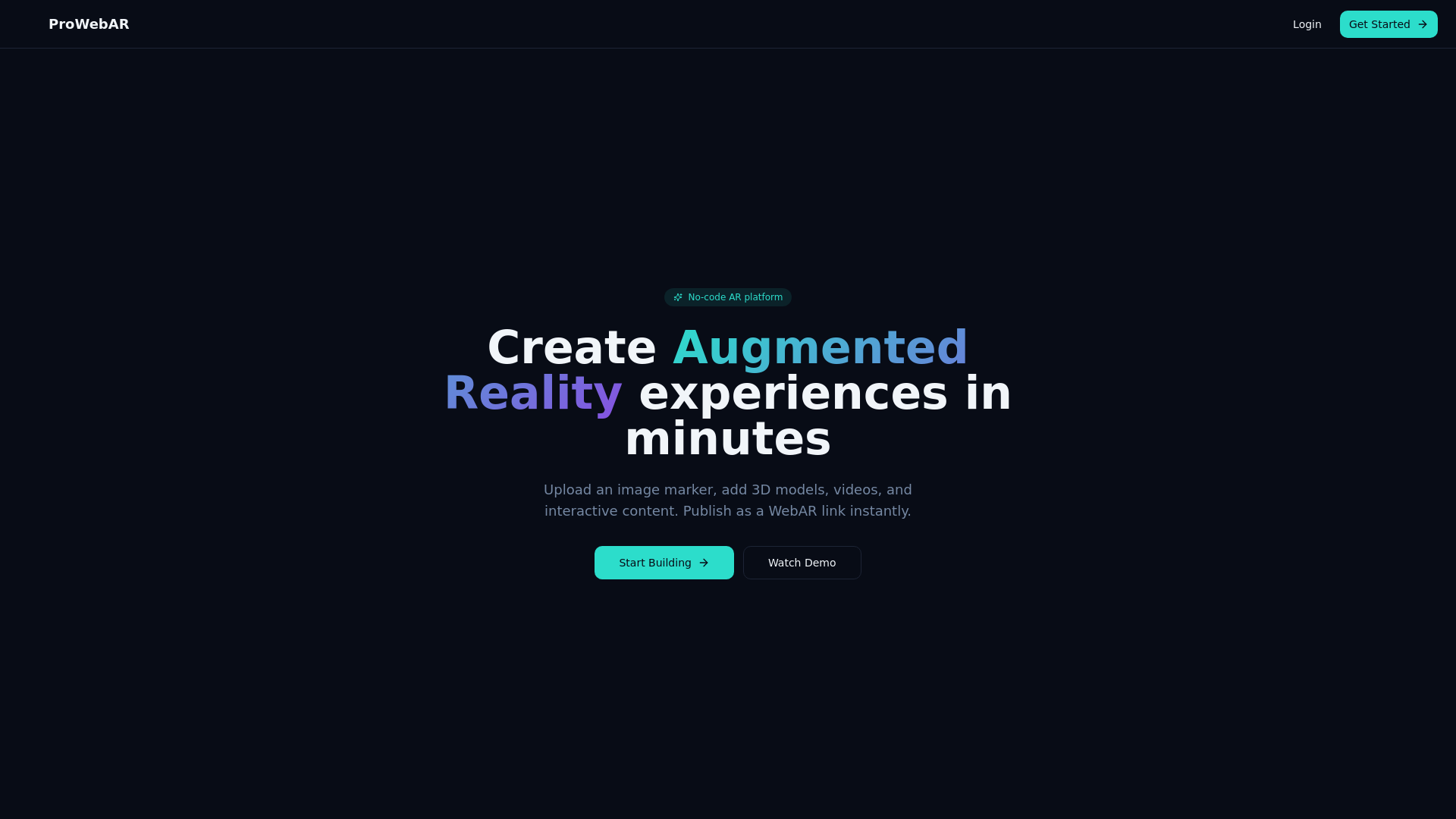 website screenshot of https://prowebar.com/