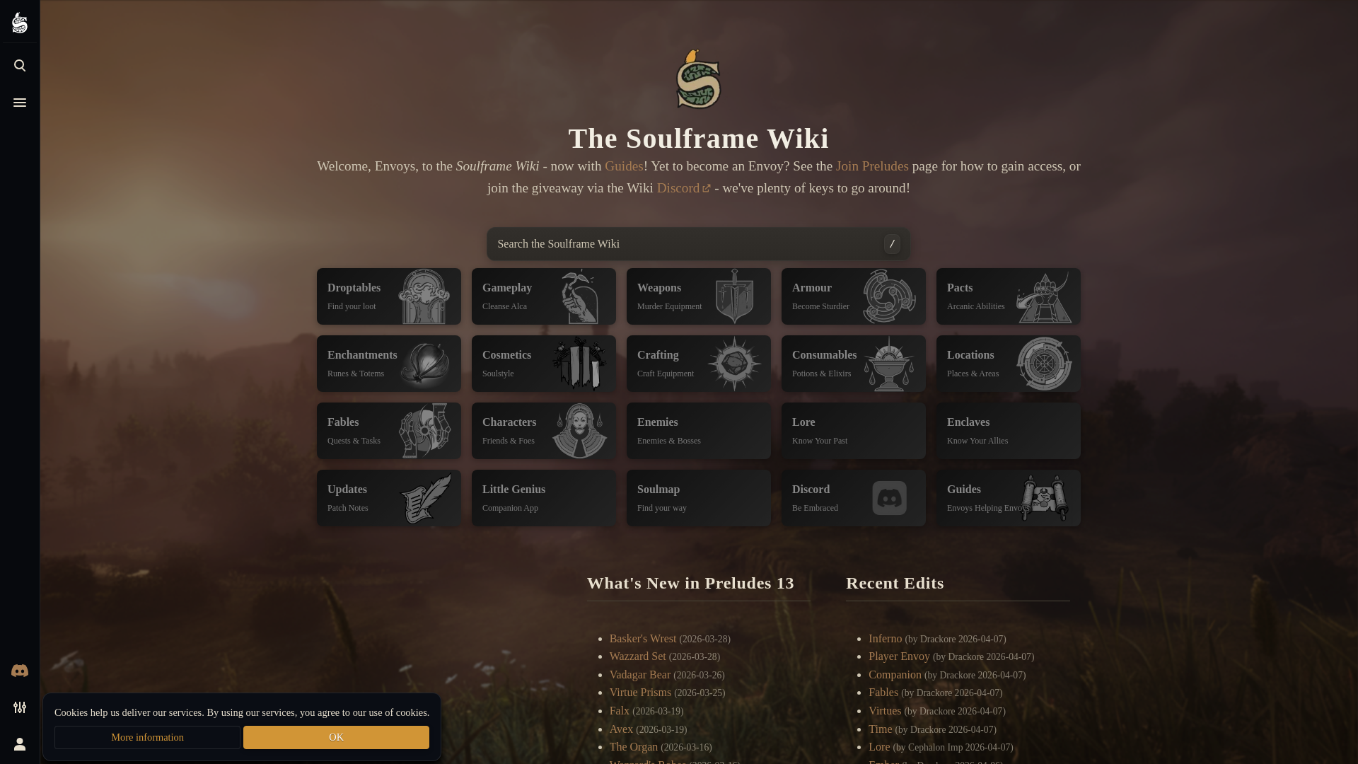 website screenshot of https://soulfram.es/