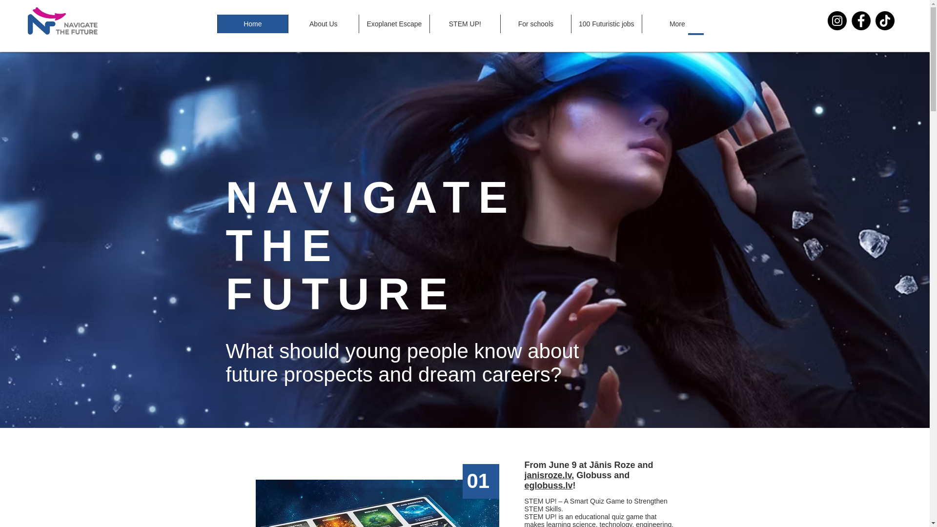 website screenshot of https://navigatethefuture.shop/