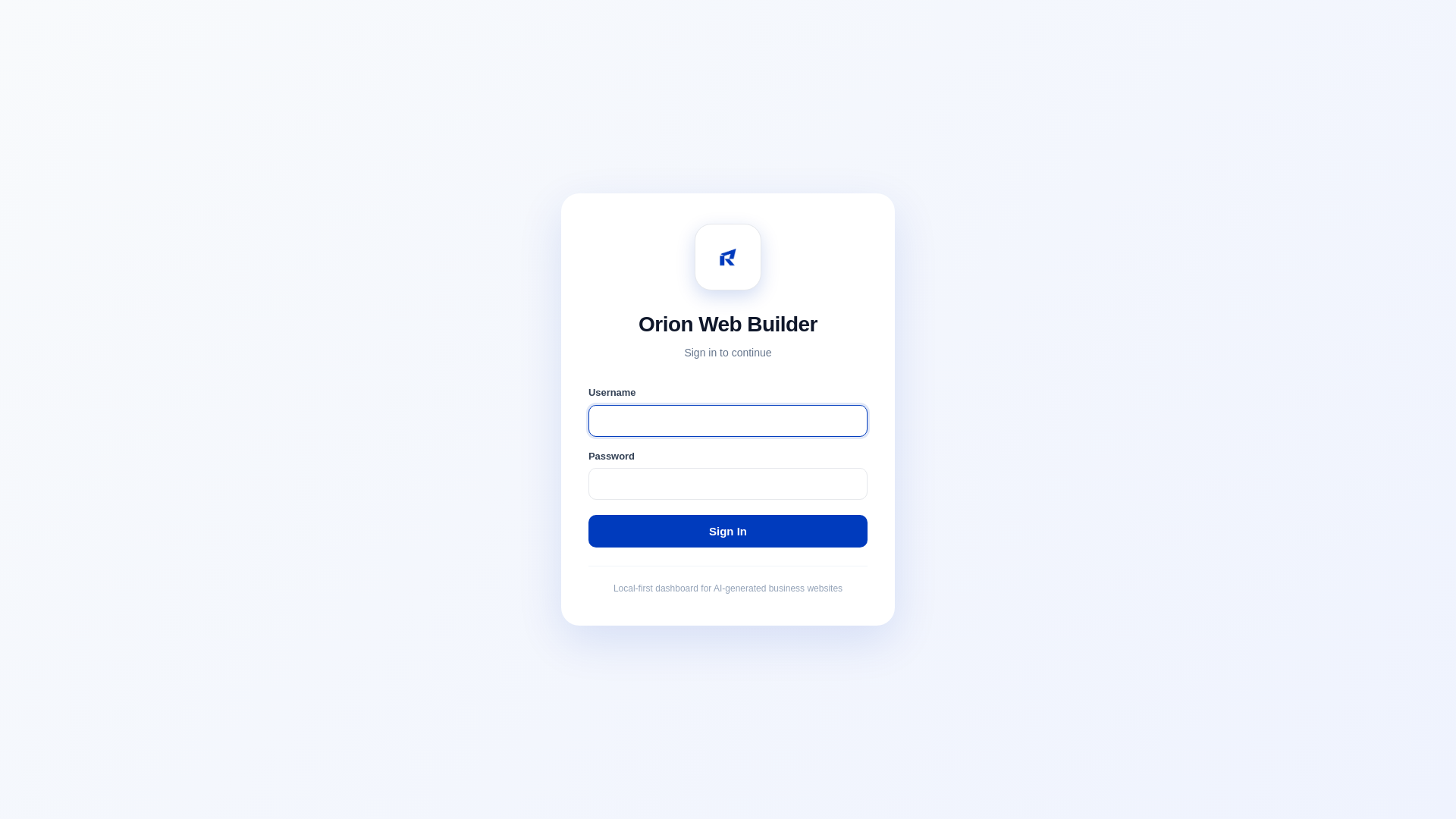 website screenshot of https://orionwebbuild.com/