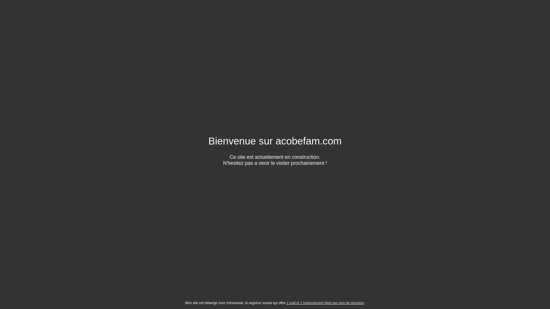website screenshot of https://acobefam.com/